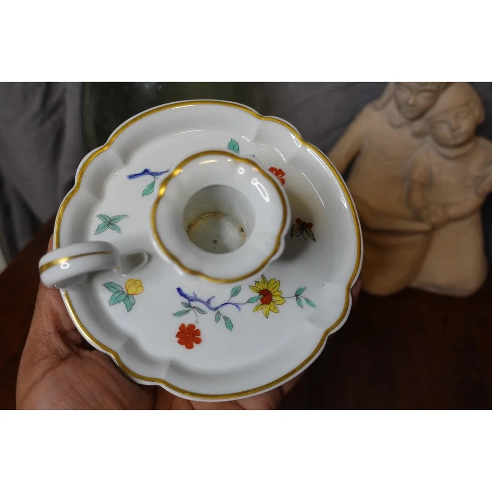 Shalimar  Haviland France single‎ candlestick holder chamber style